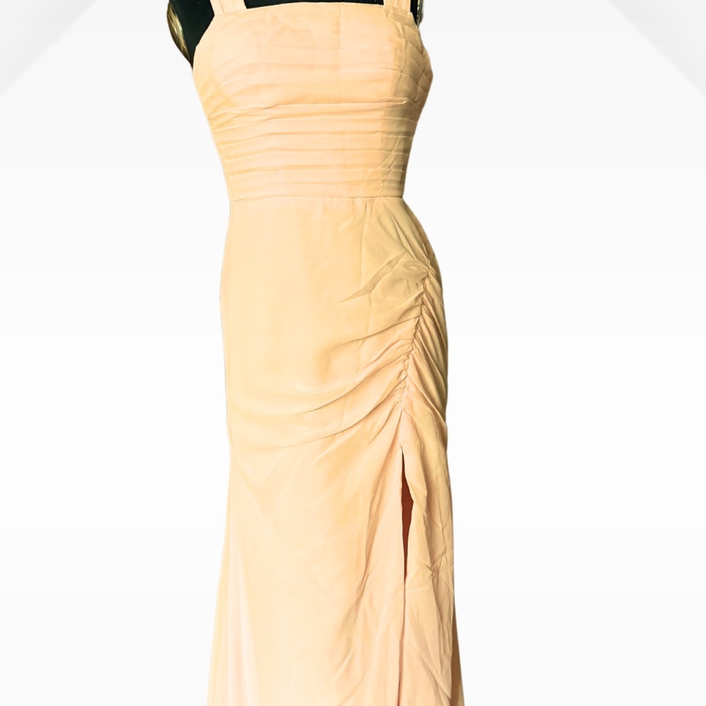 Elegant Cream Evening Gown